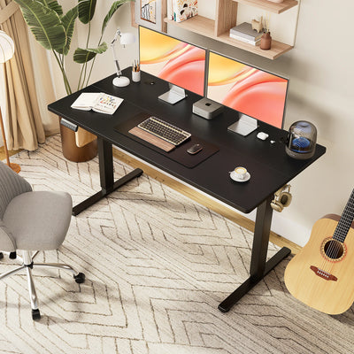 Electric Standing Desk, Height Adjustable Workstation, Ergonomic, 60" Wide