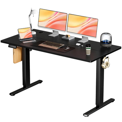 Electric Standing Desk, Height Adjustable 55x24 Inch, Ergonomic Home Office Workstation