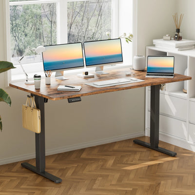 Electric Standing Desk, 63x24 Inch Height Adjustable, Ergonomic Office Workstation